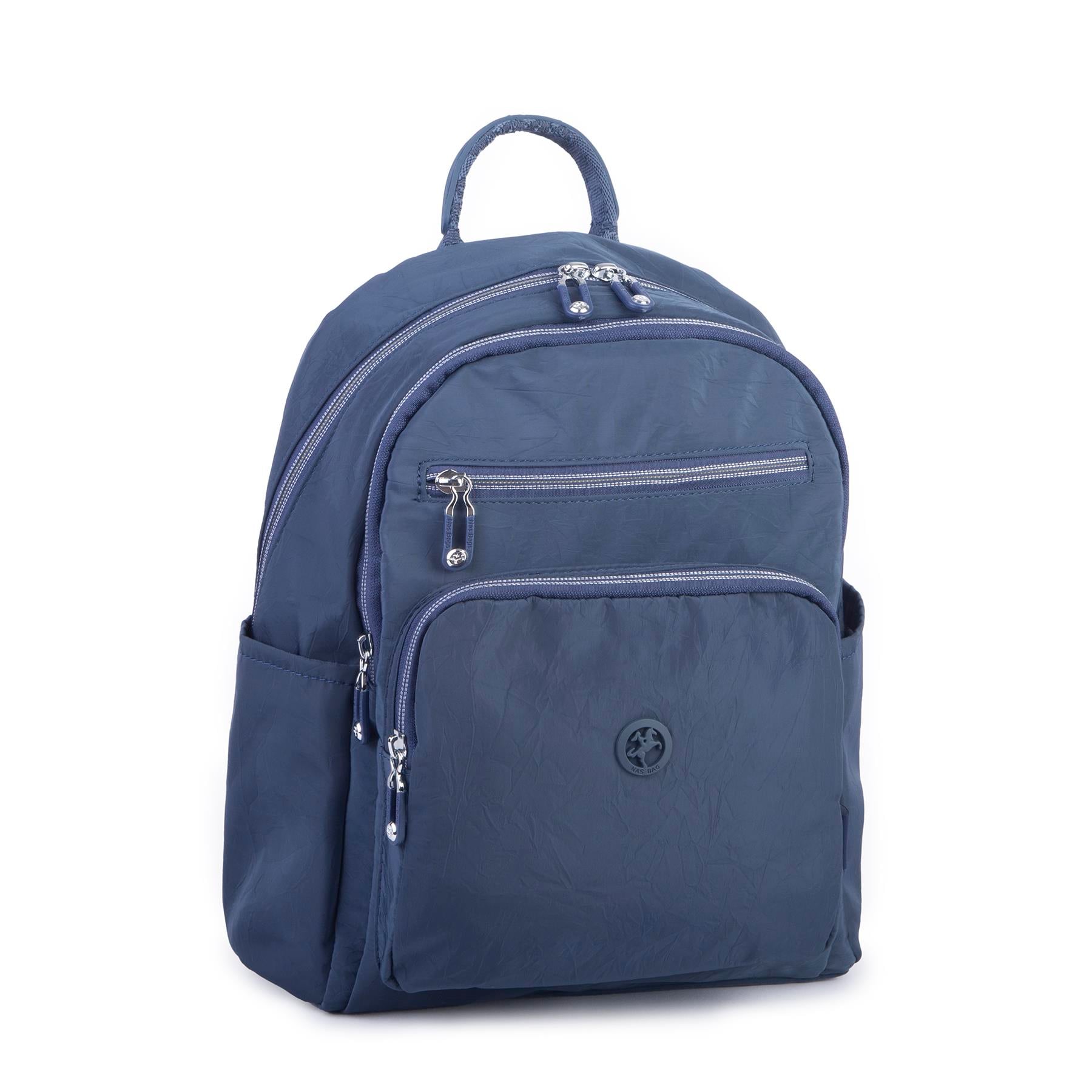 Nas Bag Kadın Çok Gözlü Hafif Su Geçirmez Unisex  (water proof) Çanta Lacivert