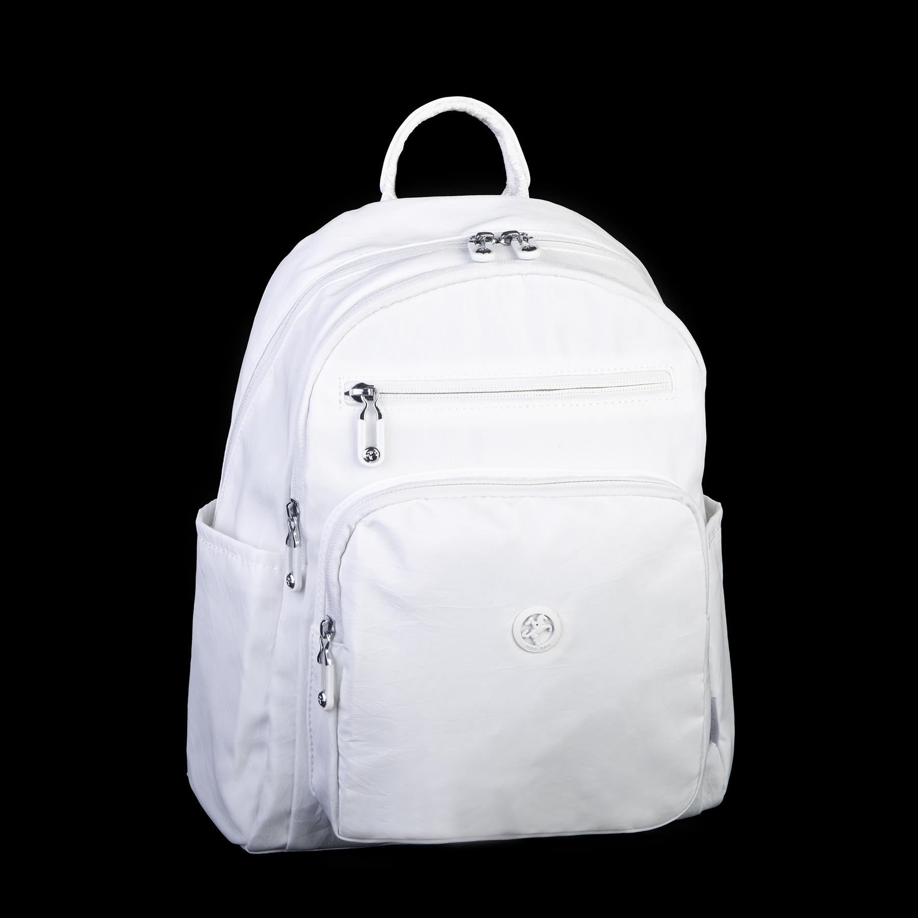 Nas Bag Kadın Çok Gözlü Hafif Su Geçirmez Unisex  (water proof) Çanta Beyaz