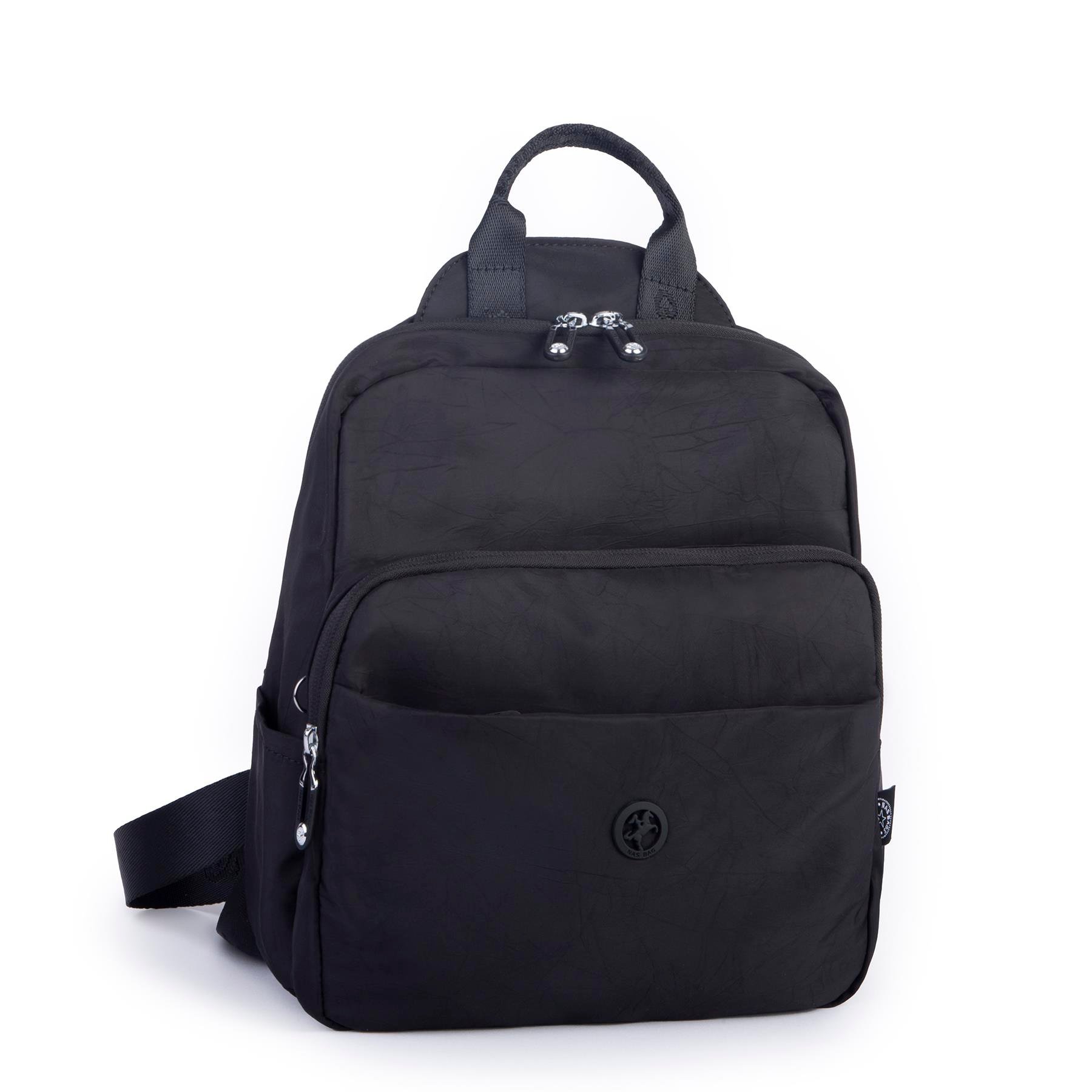 Nas Bag Kadın Çok Gözlü Su Geçirmez (water proof ) Ultra Hafif Sırt Çantası Siyah 