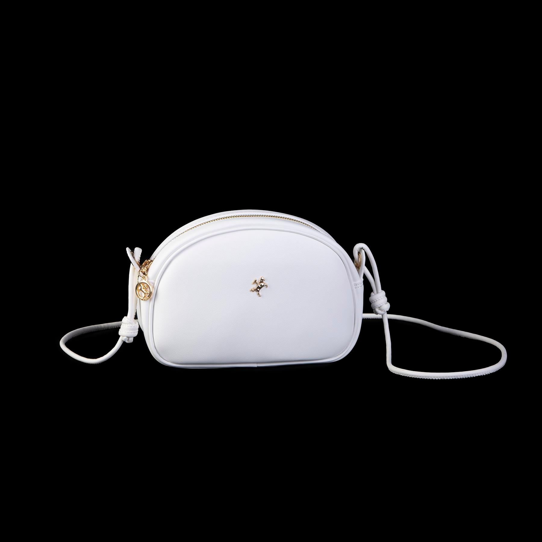 Nas Bag Kadın  Mini Çapraz Çanta Beyaz  Luna (21x16x8 cm)