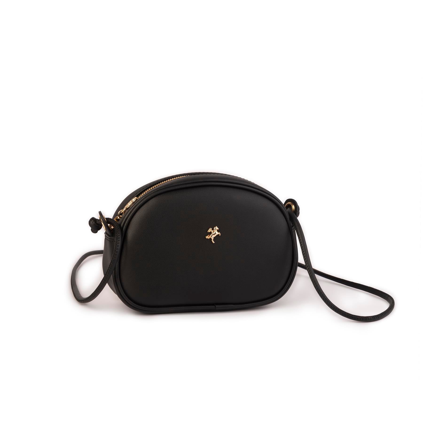 Nas Bag Kadın  Mini Çapraz Çanta Siyah Luna (21x16x8 cm)