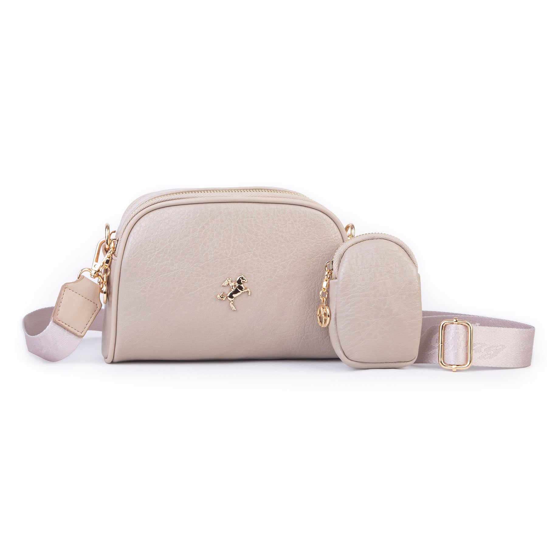 Nas Bag Kadın Mini Cüzdanlı Omuz ve Çapraz Çanta Kum Victoria