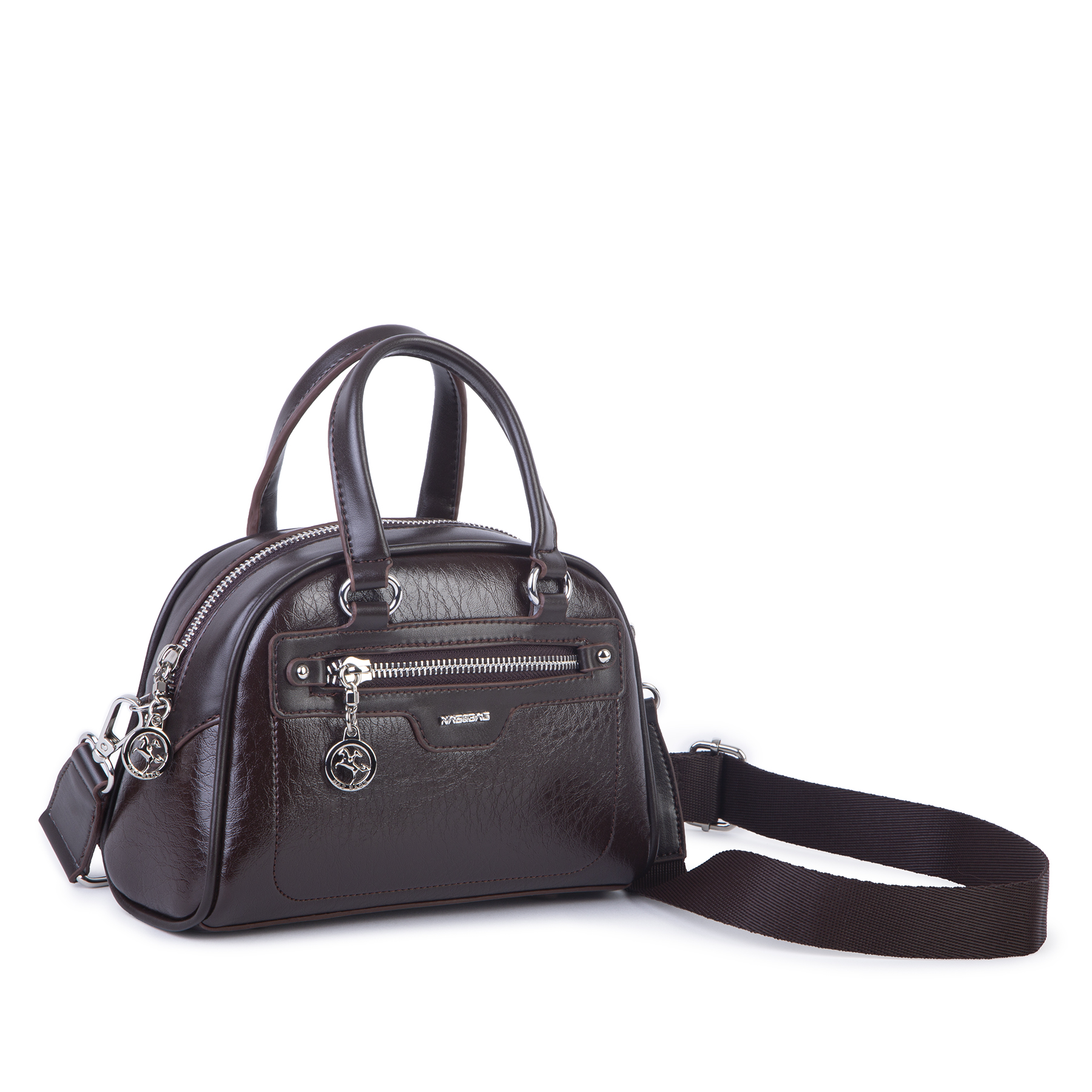 Nas Bag Kadın Mini El ve Çapraz Çanta Kahve Victoria