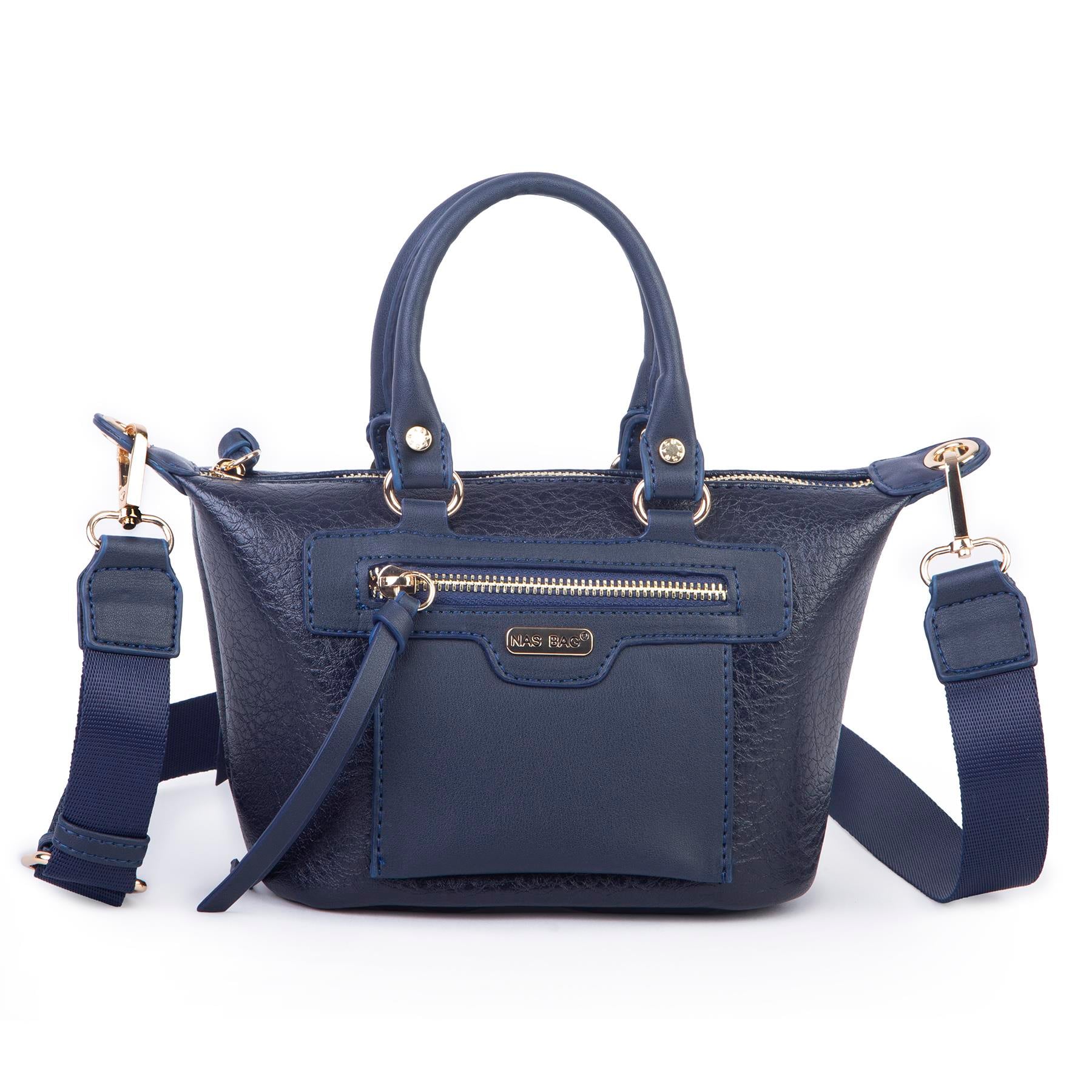 Nas Bag Kadın Mini El ve Postacı Çantası Lacivert Victoria