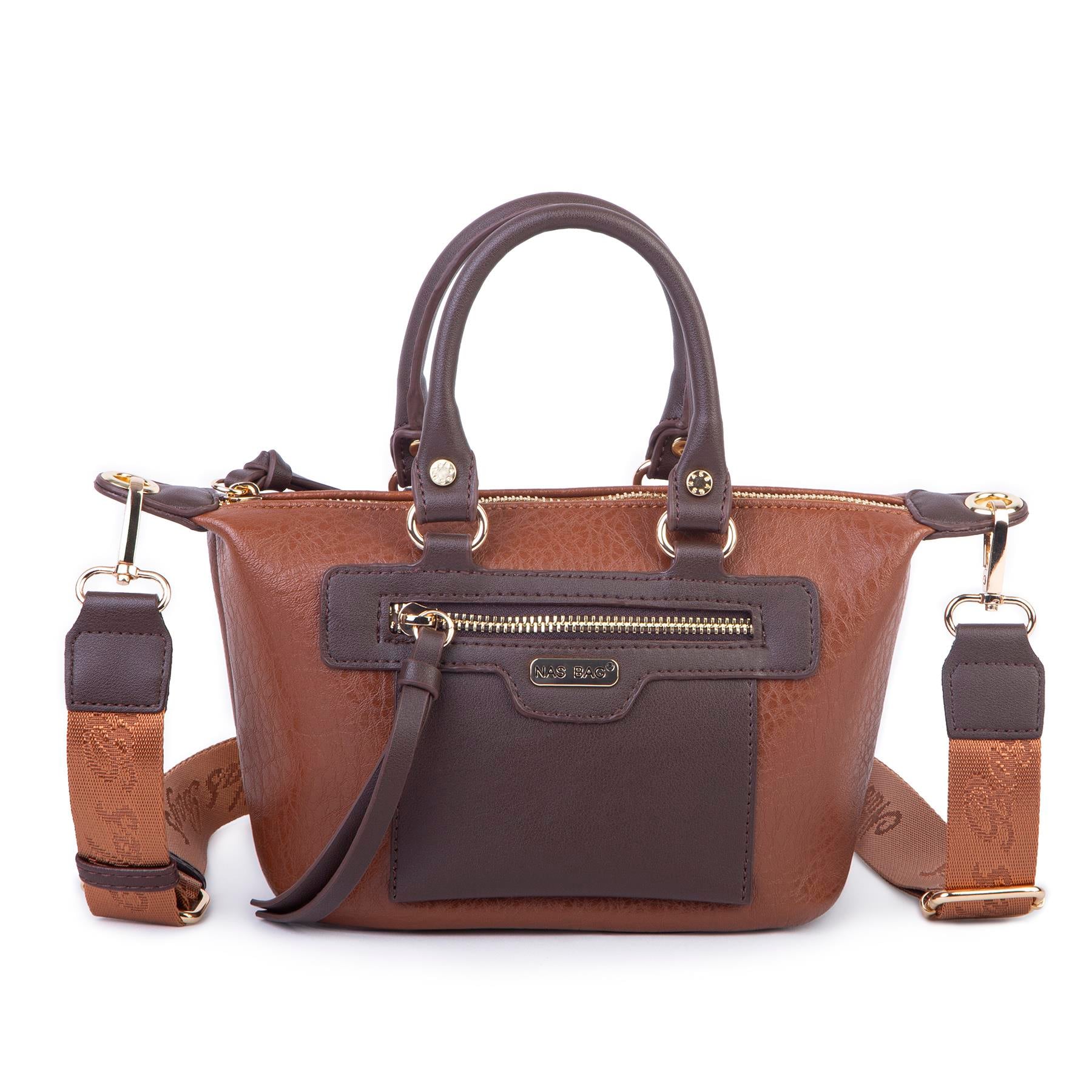 Nas Bag Kadın Mini El ve Postacı Çantası Taba Kahve Victoria