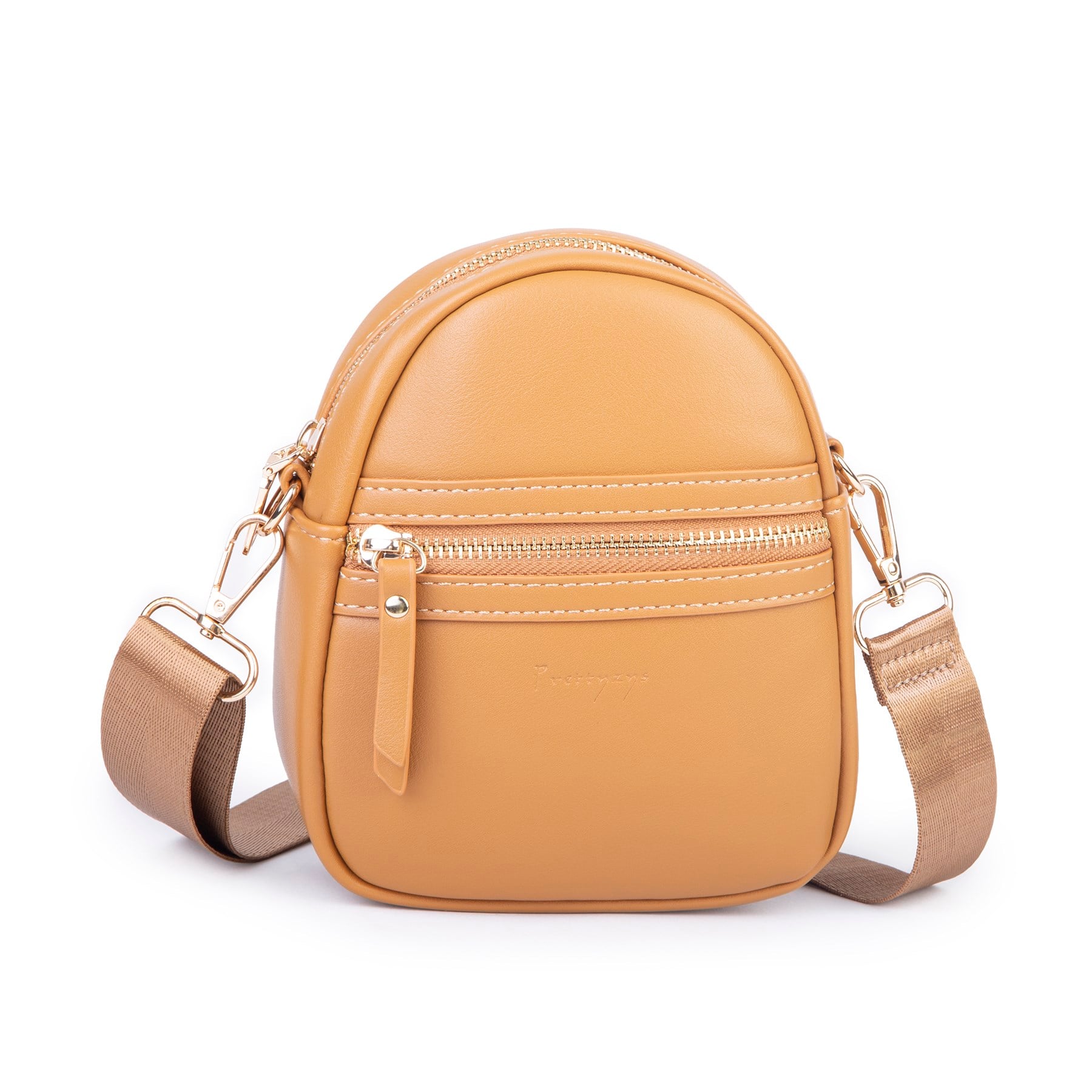 Nas Bag Kadın Mini Telefonluk Postacı Çantası (en : 14 cm ; boy: 18 cm ) Taba