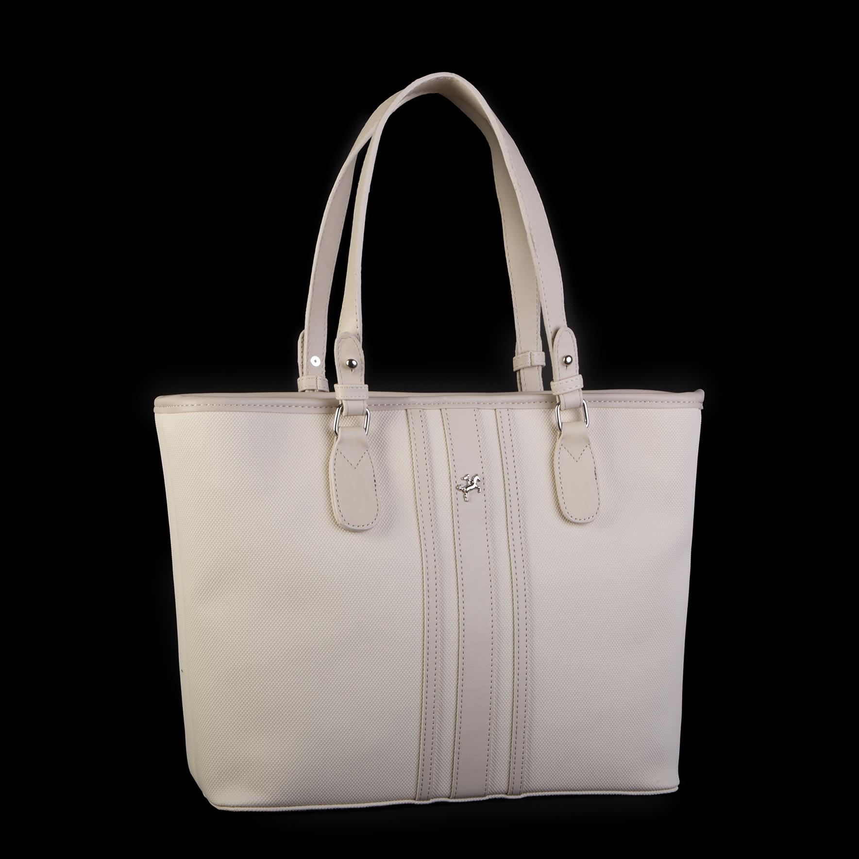 Nas Bag Kadın Omuz Çantası Spor Şık Ayarlanabilir Omuz Askılı  Krem  Lacst (33x27x12 cm )