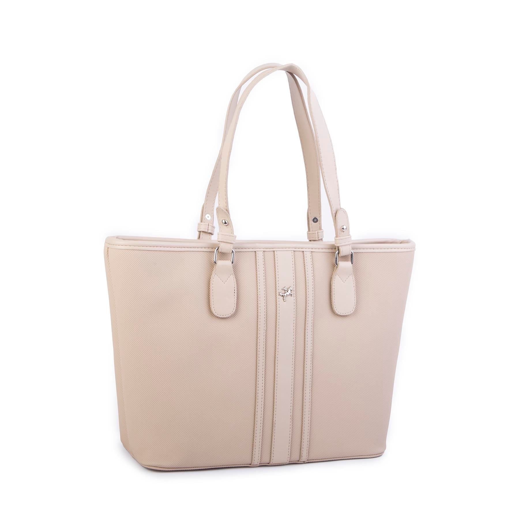 Nas Bag Kadın Omuz Çantası Spor Şık Ayarlanabilir Omuz Askılı  Kum  Lacst (33x27x12 cm )