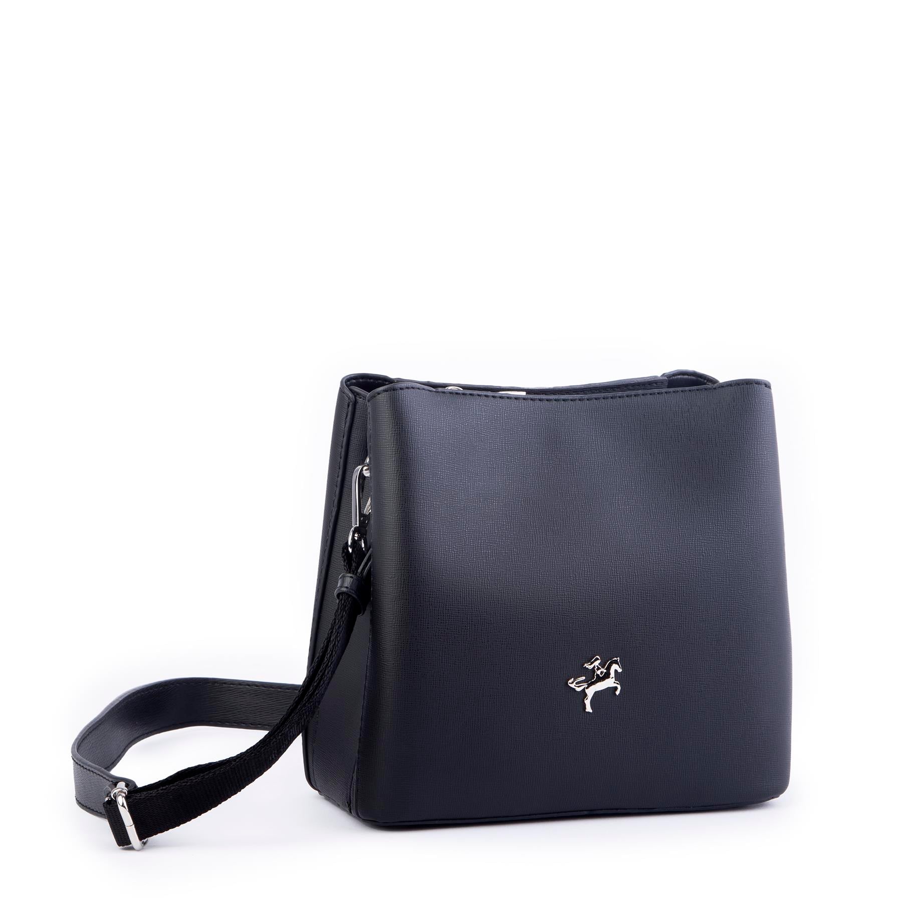 Nas Bag Kadın Postacı Çanta Çift Askılı Siyah Mango