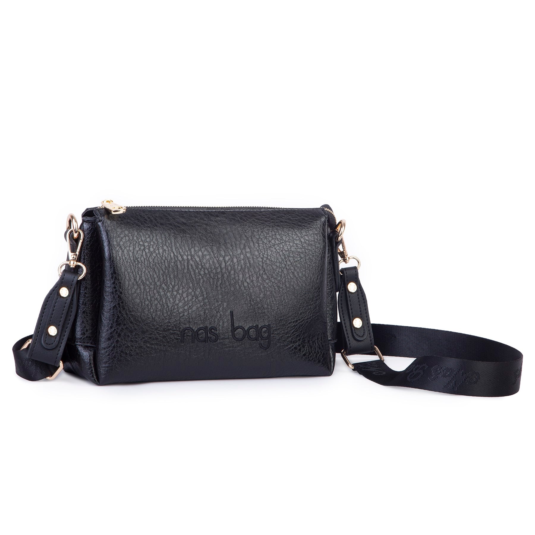 Nas Bag Kadın Sade Günlük Postacı Çantası ( 25x16 cm) Siyah Victoria