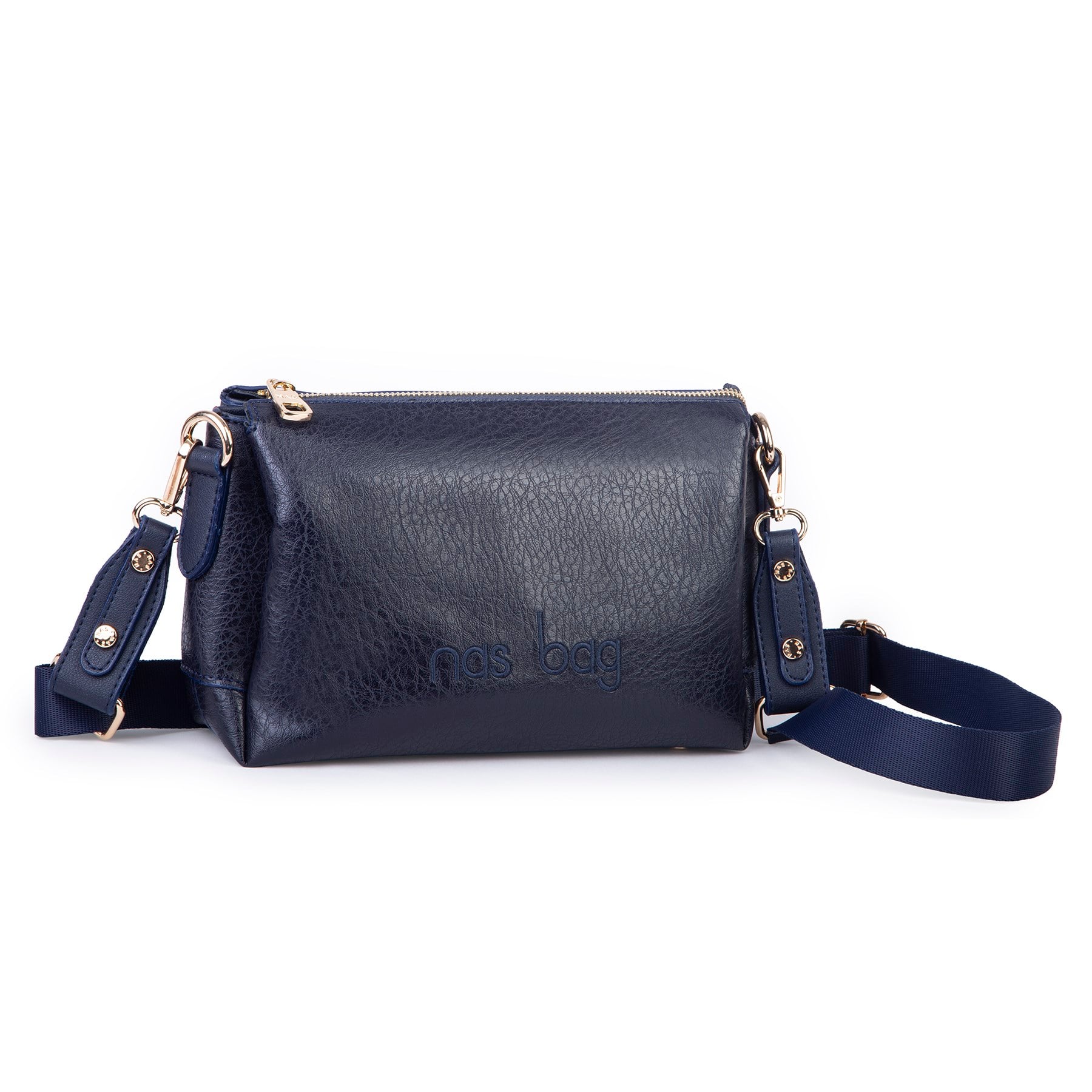 Nas Bag Kadın Sade Günlük Postacı Çantası ( 25x16 cm) Lacivert Victoria