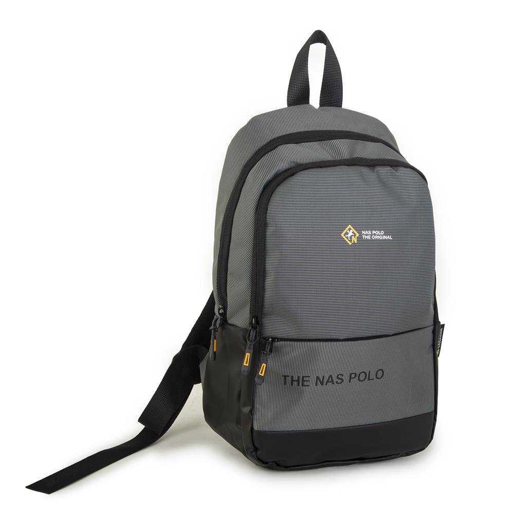 Nas Bag-Nas Polo (Waterproof) Outdoor Erkek Sırt Çantası Gri Antrasit