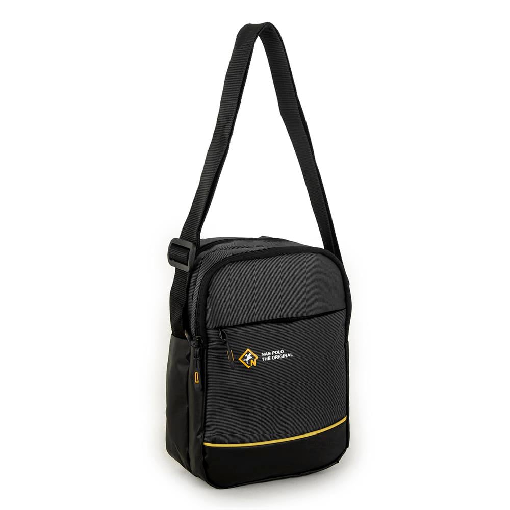 Nas Bag-Nas Polo (Waterproof ) Outdoor Erkek El Ve Çapraz Çanta Siyah