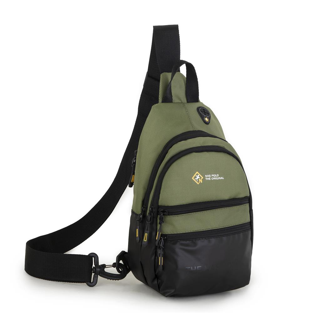Nas Bag-Nas Polo (Waterproof) Outdoor Erkek Bel Ve Çapraz Body Bag Haki Yeşil