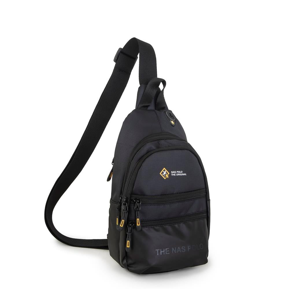 Nas Bag-Nas Polo (Waterproof) Outdoor Erkek Bel Ve Çapraz Body Bag Siyah