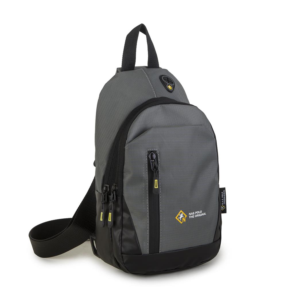 Nas Bag-Nas Polo (Waterproof) Outdoor Erkek Bel Ve Çapraz Body Bag Gri Antasit