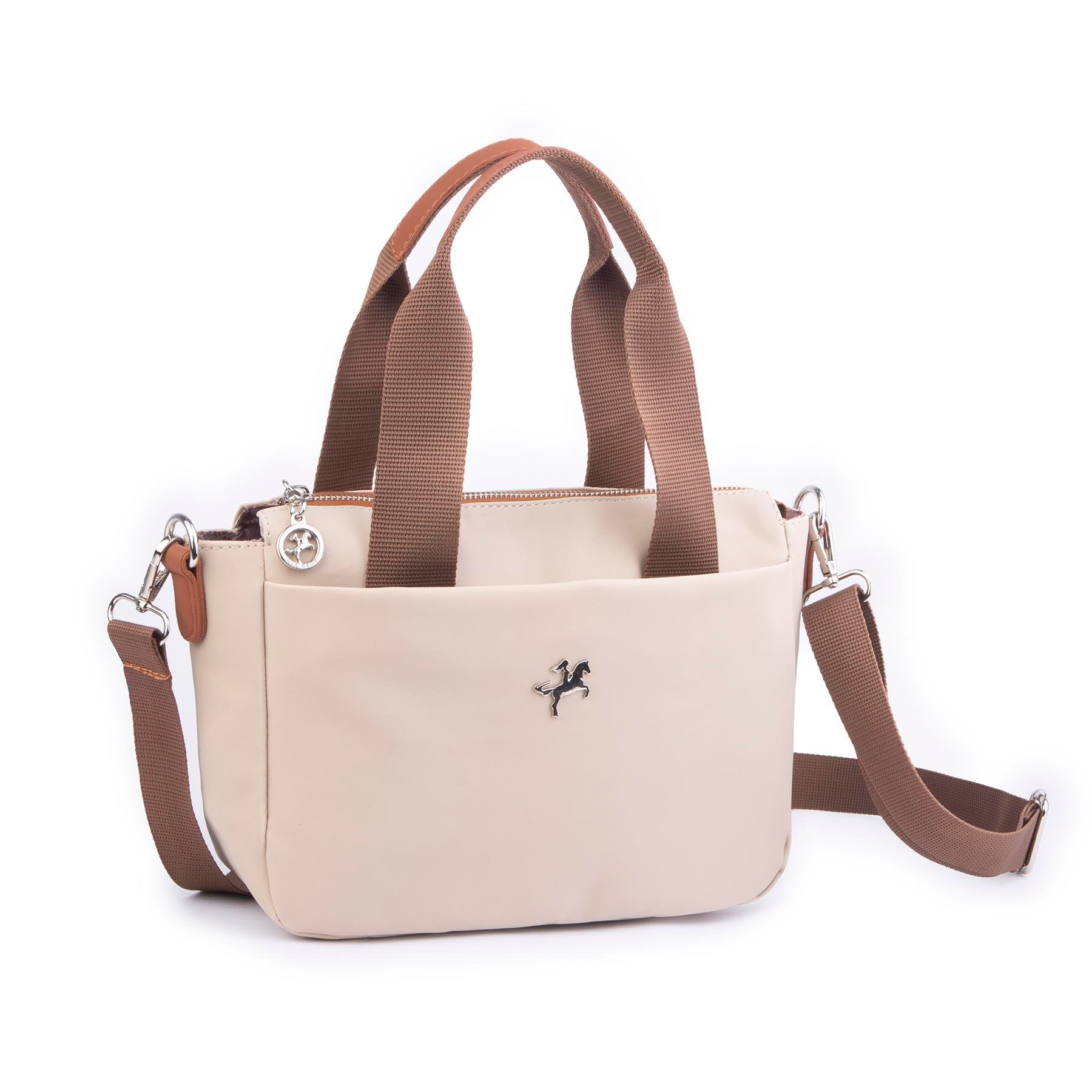 Nas Bag Orjinal Kadın Hafif Omuz El ve Çapraz Çanta Kum Taba Buzzy 