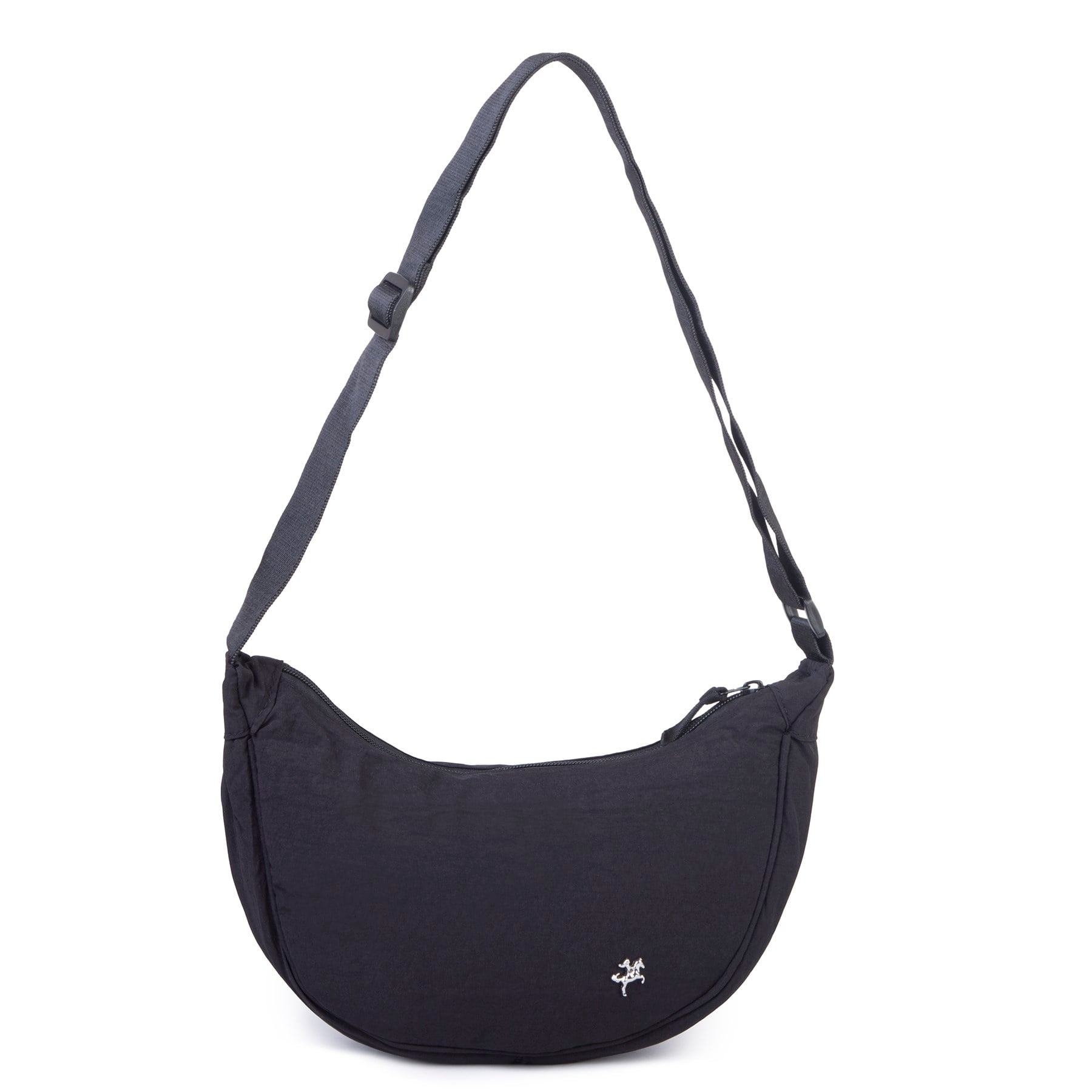 Nas Bag Ultra Hafif Kadın Spor Günlük Nas Bag Minimalist Günlük Ayarlanabilir Askılı Mini Hobo Çanta (en 25 cm ;boy 22 cm ) Siyah
