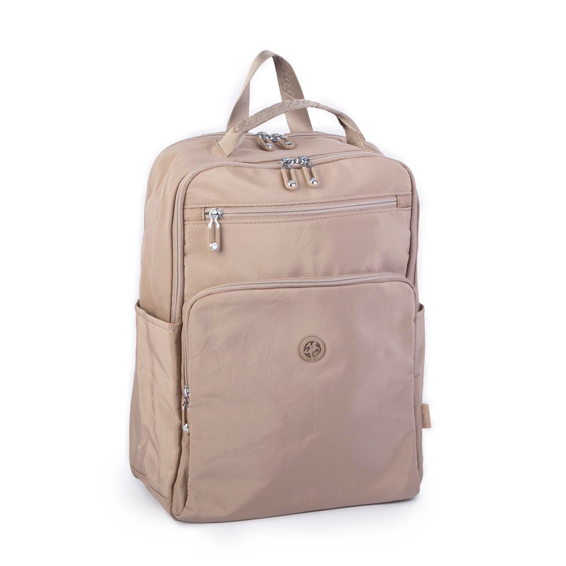 Nas Bag Unisex Büyük Boy Su Geçirmez (Waterproof)  Hafif Sırt Çantası Vizon 