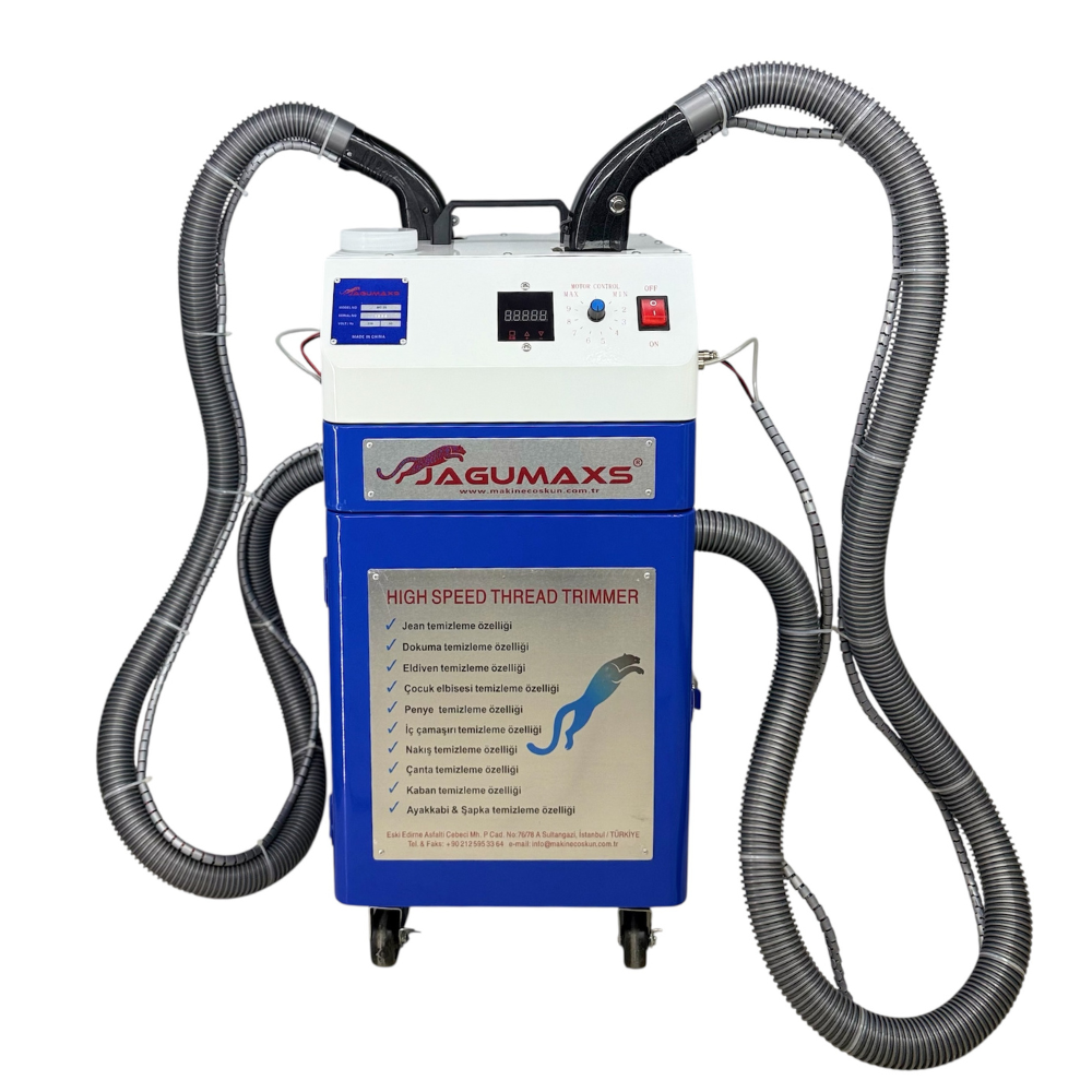 İKİ BAŞLIKLI  İKİ MOTORLU KÖMÜRSÜZ  İPLİK TEMİZLEME MAKİNESİ