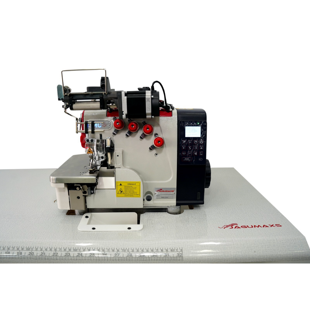 4 İPLİK OTOMATİK LASTİK SERVO MOTORLU MERDANE SİSTEMLİ OVERLOK 