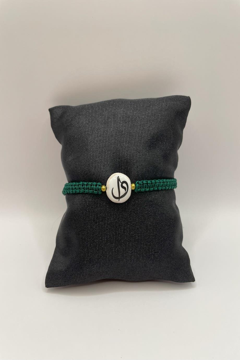 Alif and Wav Natural clay Adjustable Bracelet