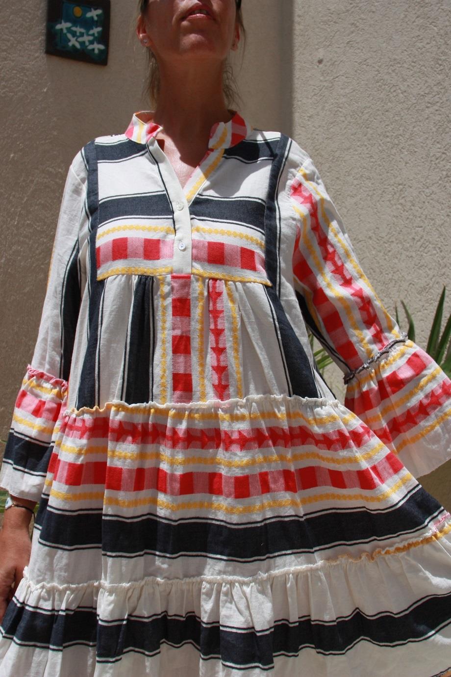 Aztec Design Women Midi Multicolour Dress