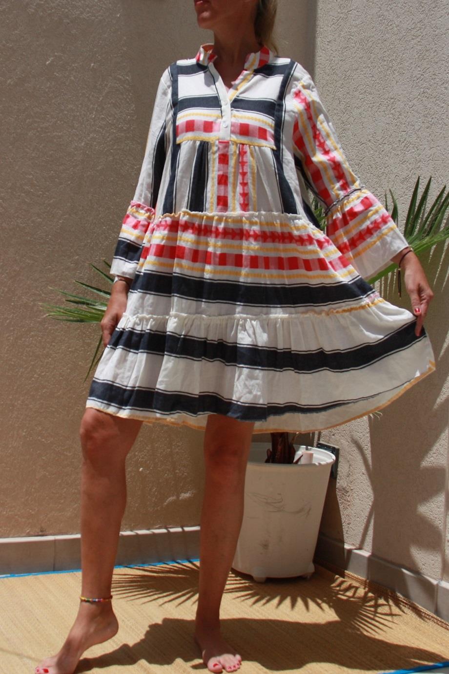 Aztec Design Women Midi Multicolour Dress