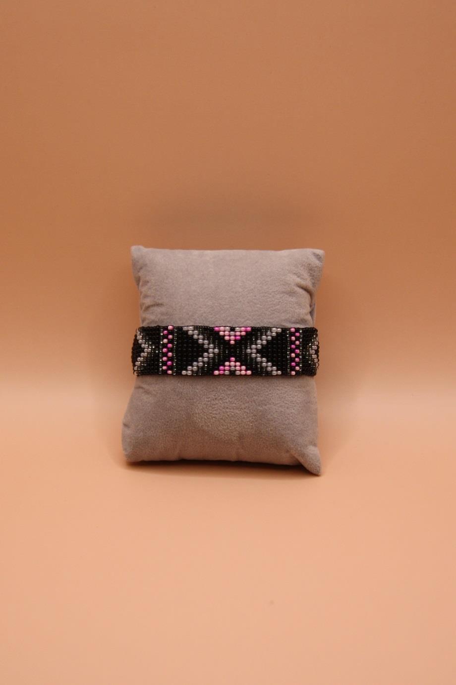 Black Beauty Loom Bead Miyuki Bracelet