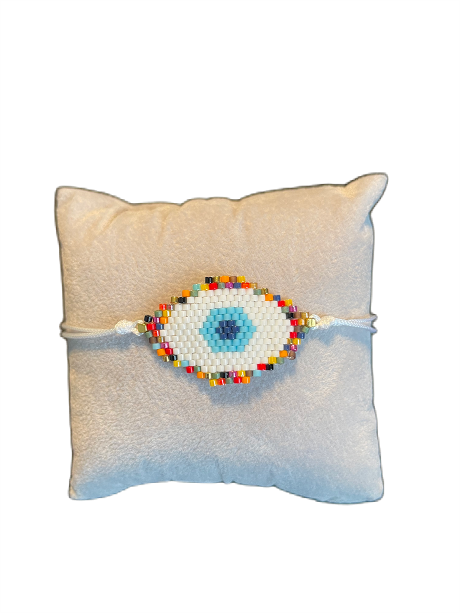 Bright Evil Eye Protection Adjustable Bracelet