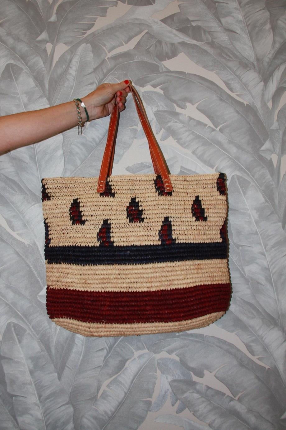 Casual  Natural Fiber Braid Tote Bag 