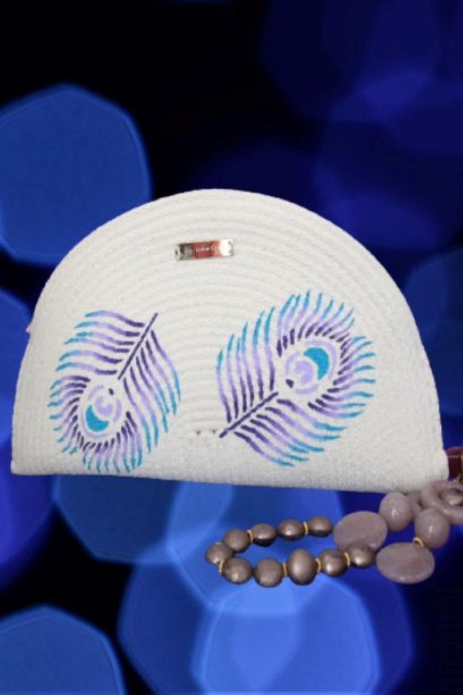 Chic Feather, Unique Design Clutch