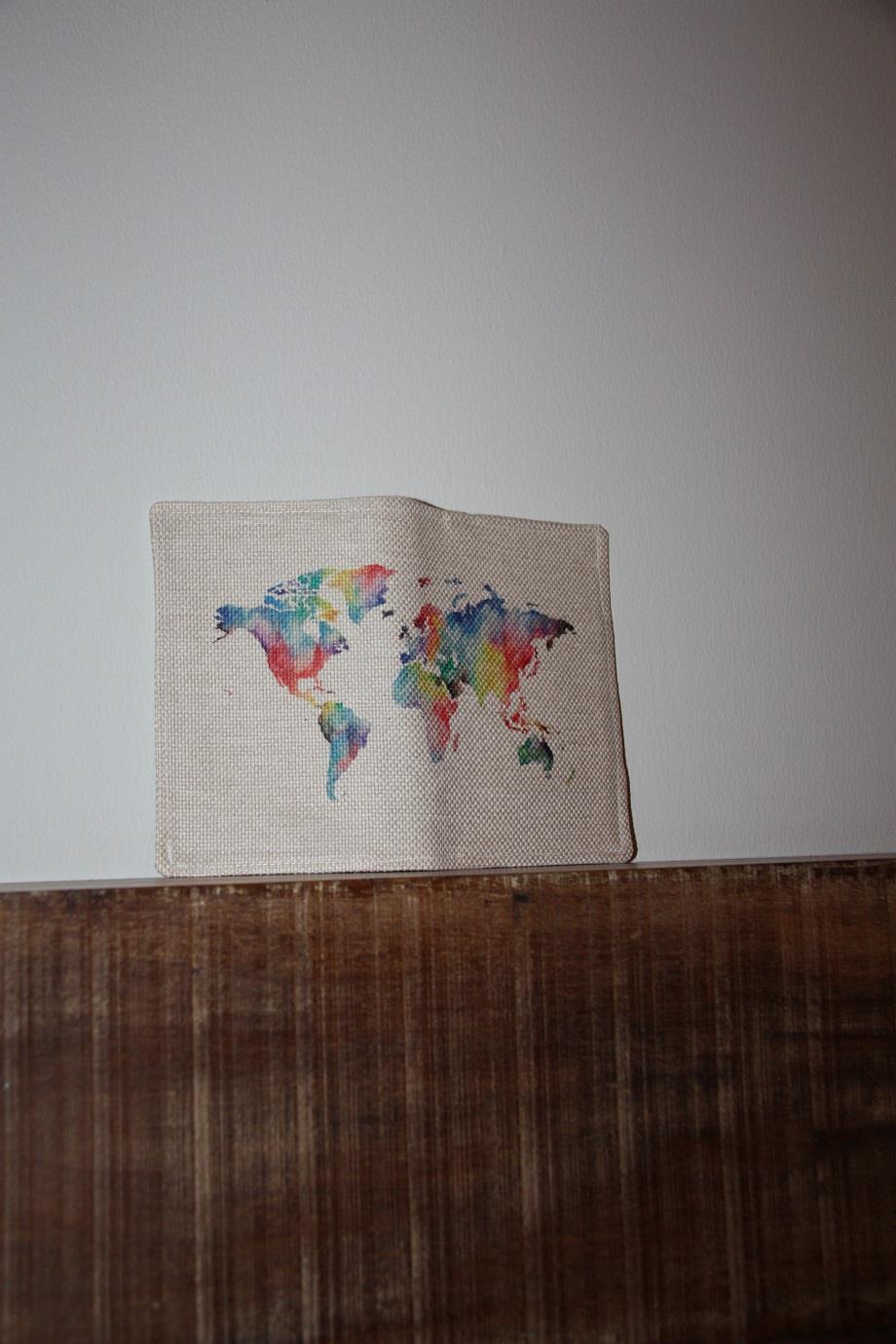 Colourful World Passport Cover and Wallet