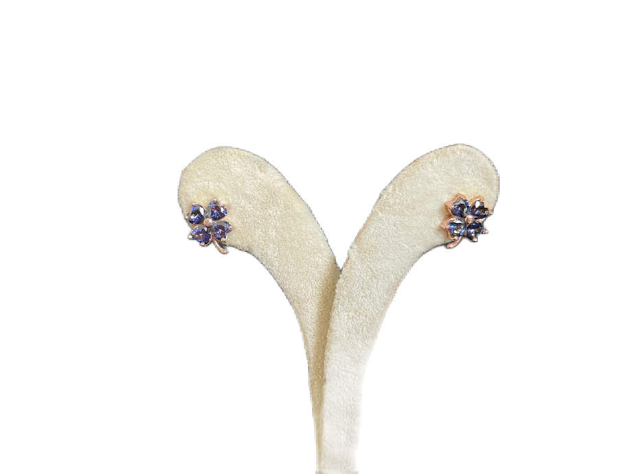Daisy Quartz Stud Earrings