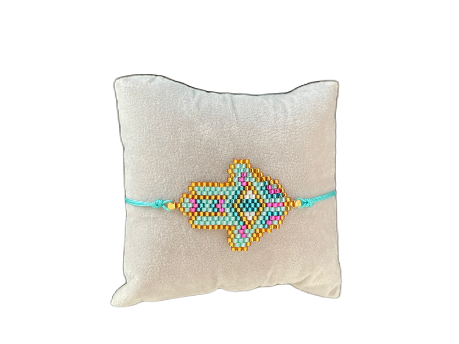 Hamsa Handmade Miyuki Beads Adjustable Bracelet 