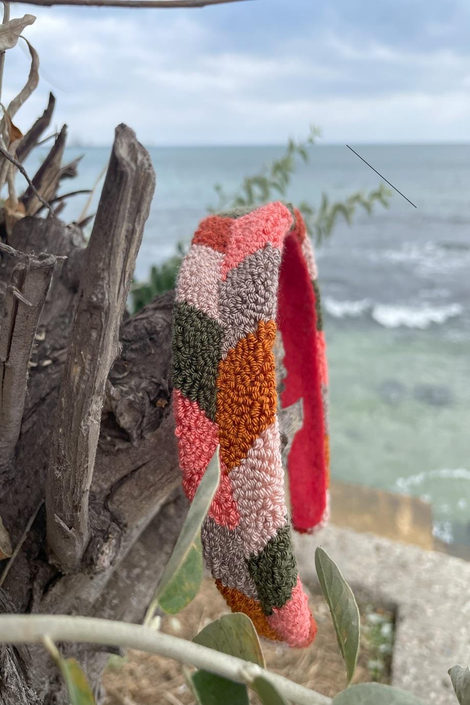 Hand Tufted Unique Head Band