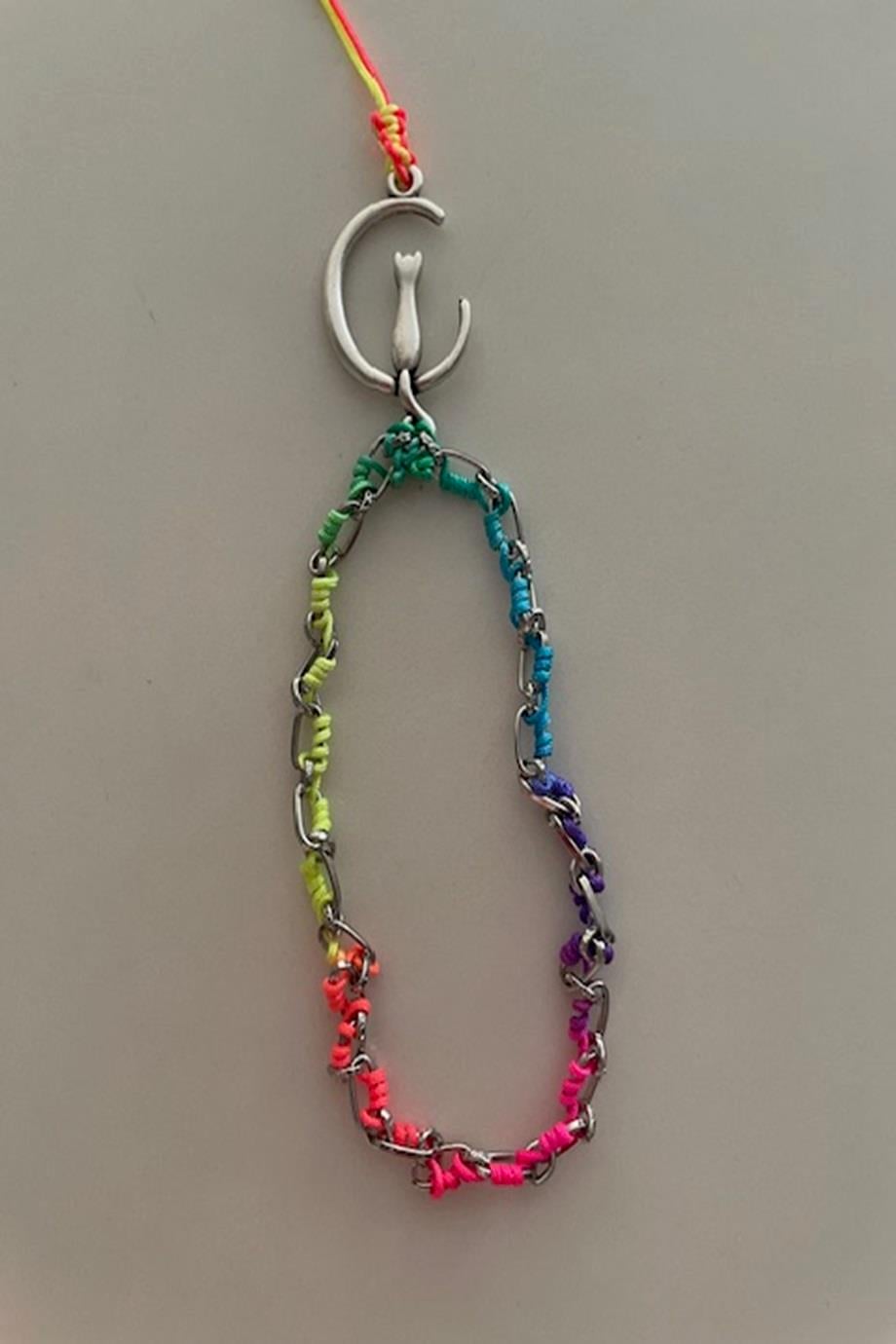 Handmade Colourful Chain Phone Strap