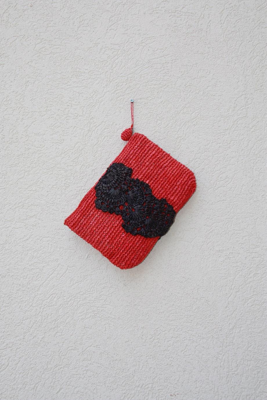 Handmade Naturally Cloured Red Clutch Bag