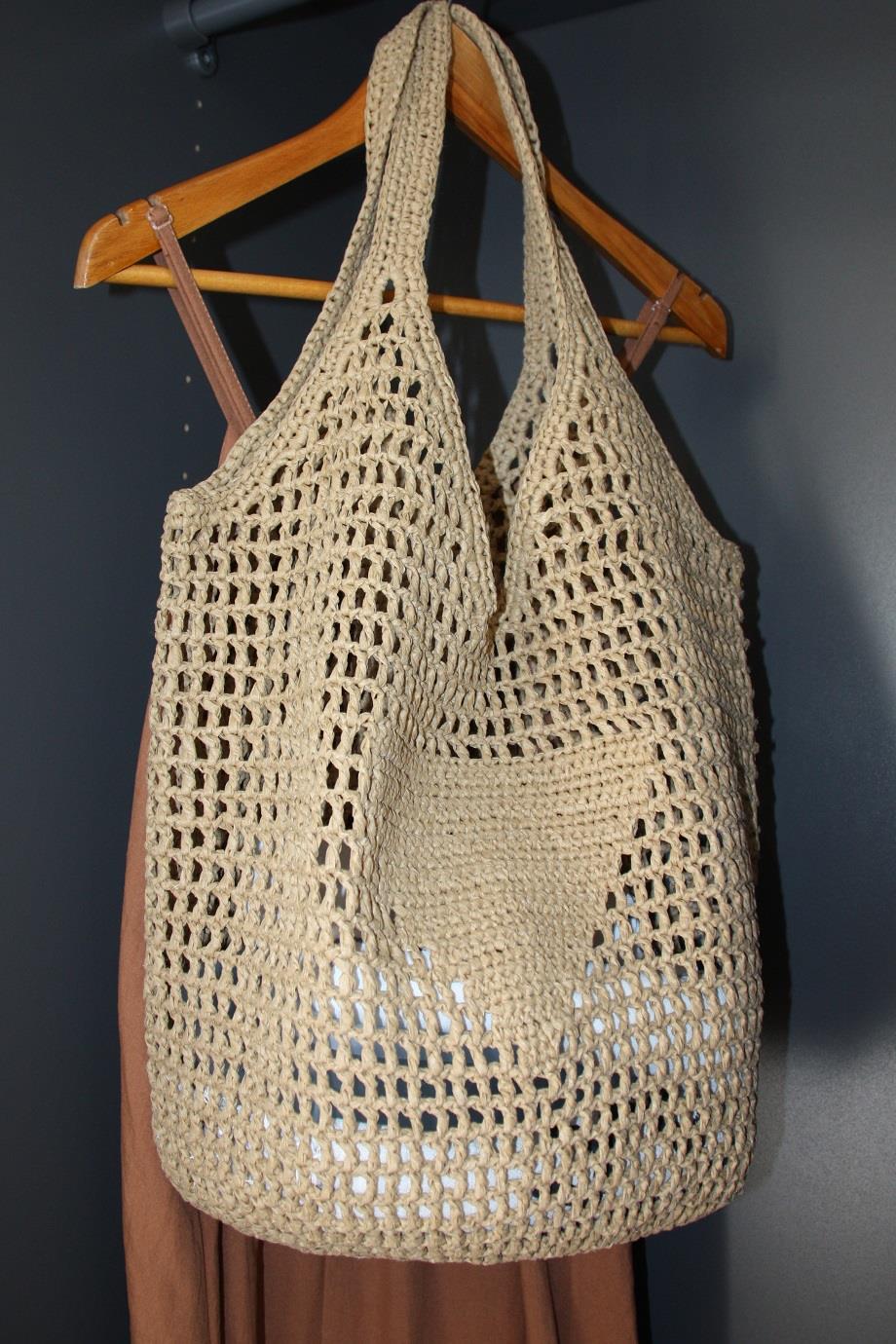 Handmade Raffia Tote Bag