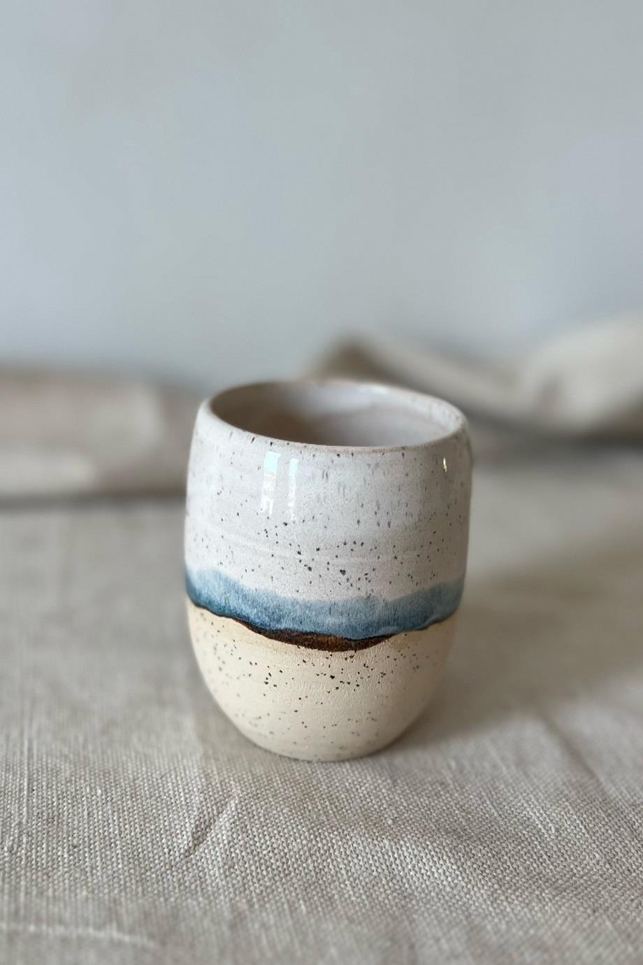 Handmade Short Ceramic Tumbler