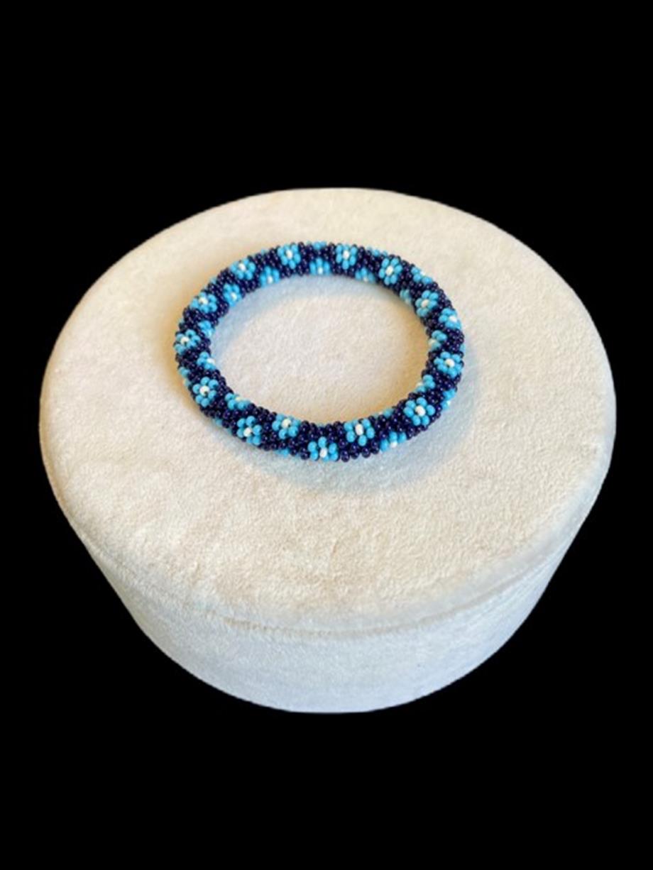 Knitted  Daisy  Handmade Bracelet