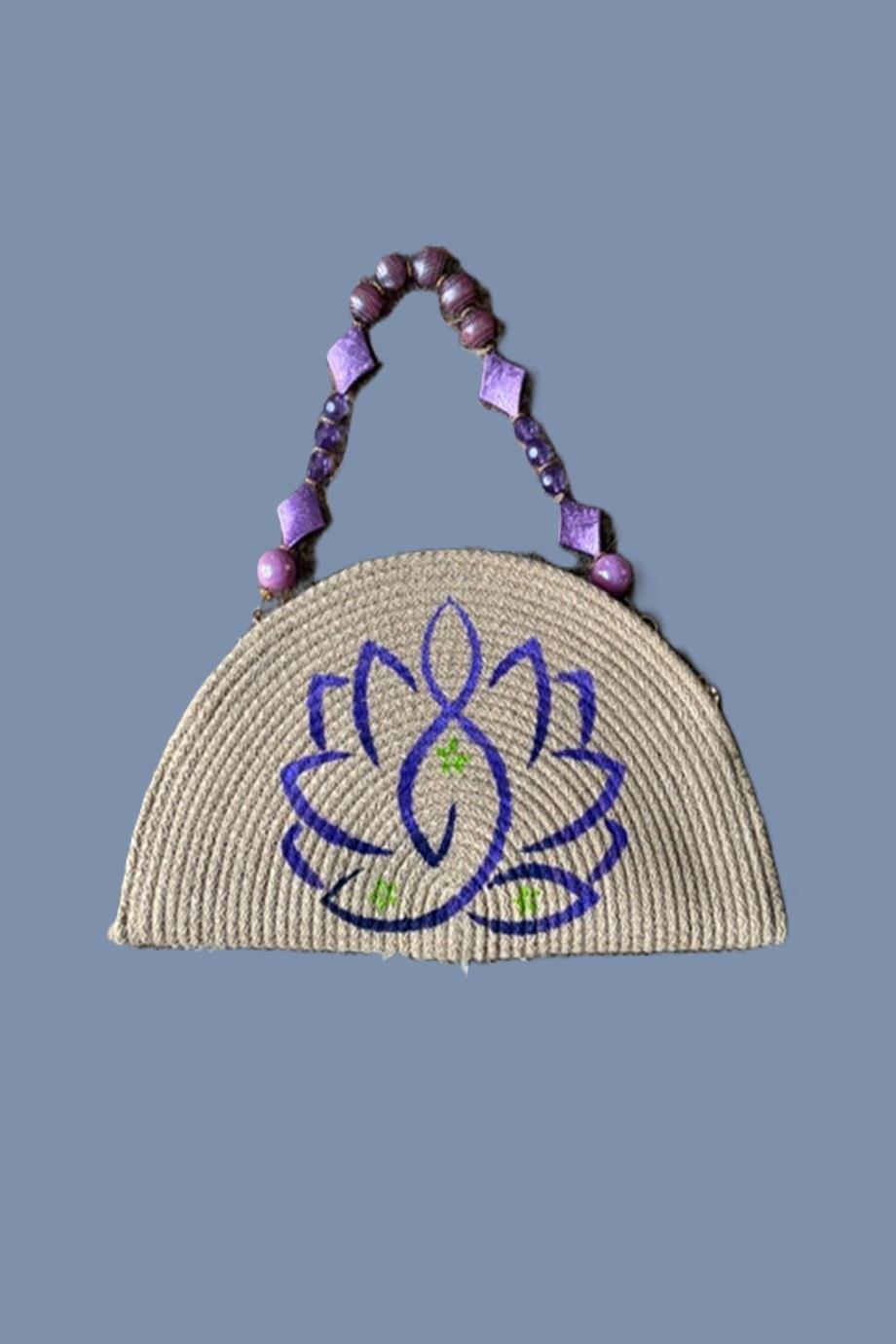 Lotus Pose, Yoga Clutch Bag