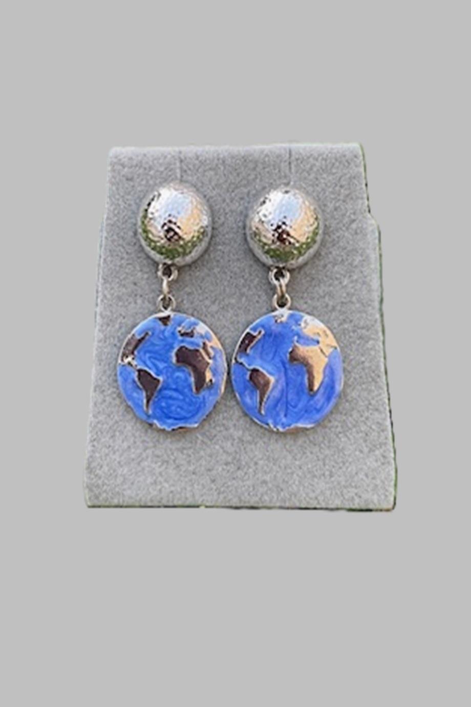 My World My Style Enamel Earrings 