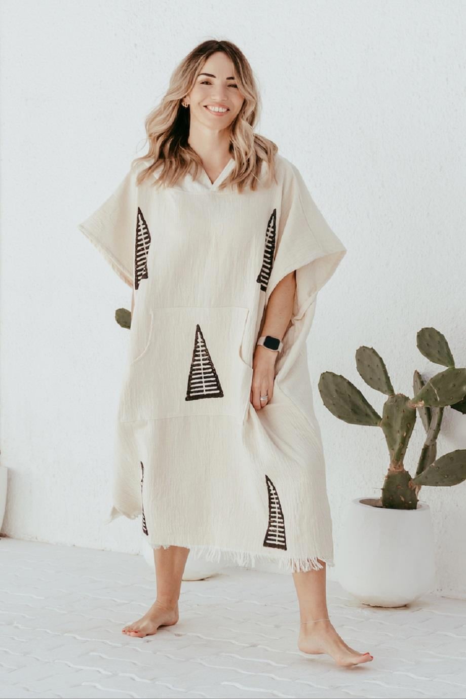 Natural Cotton Surfor Pancho Pyramid Design