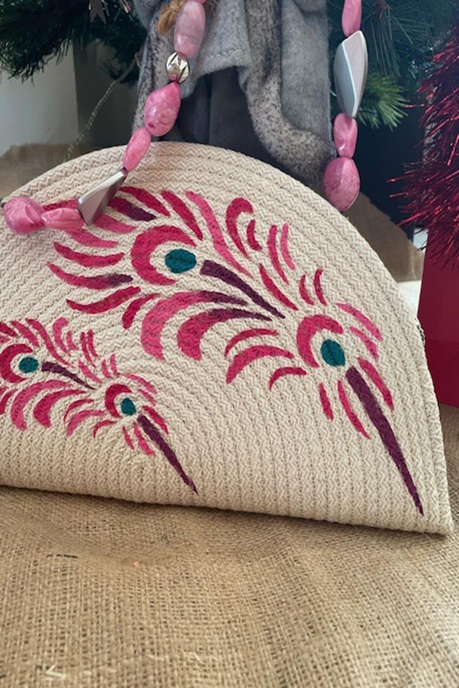 Peacock Feather  Elegant Clutch Bag