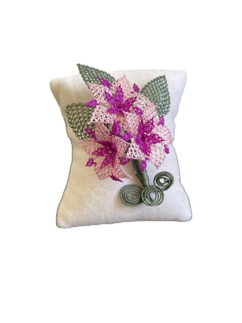 Purple and Pink Art, Handmade Brooch