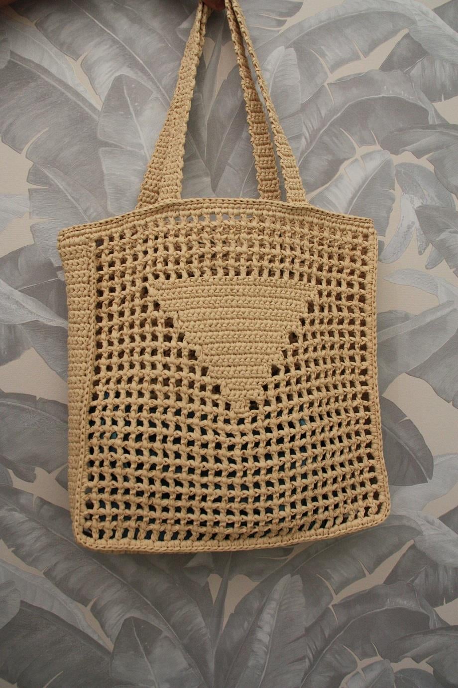 Raffia Crochet Handmade Shoulder Bag