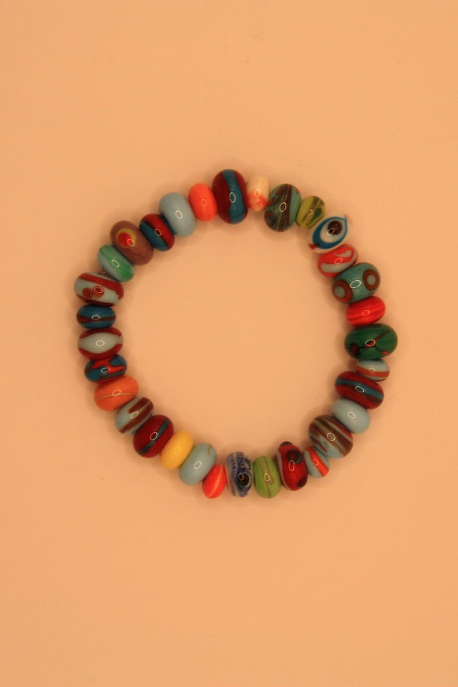 Rainbow Handmade Murano Glass Bracelet