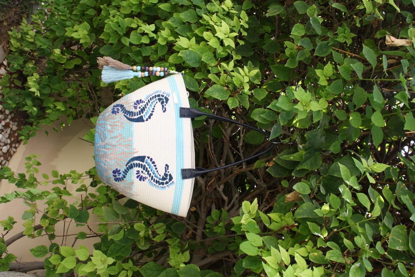 Seahorse Love Handmade Tote Bag & Matching Pouch