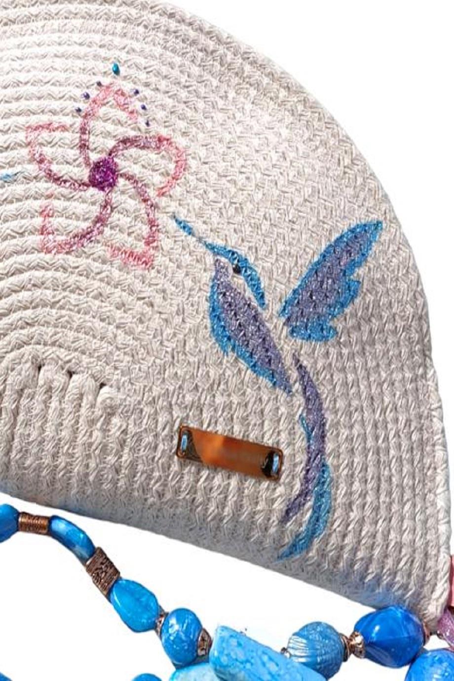 Sparkling Blue Hummingbird Clutch